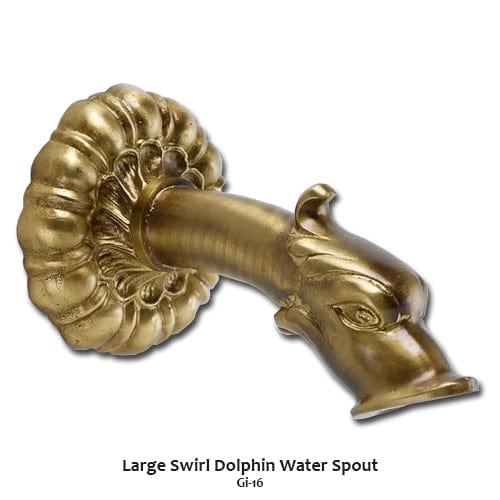 Large Swirl Dolphin Water Spout - Gi-16