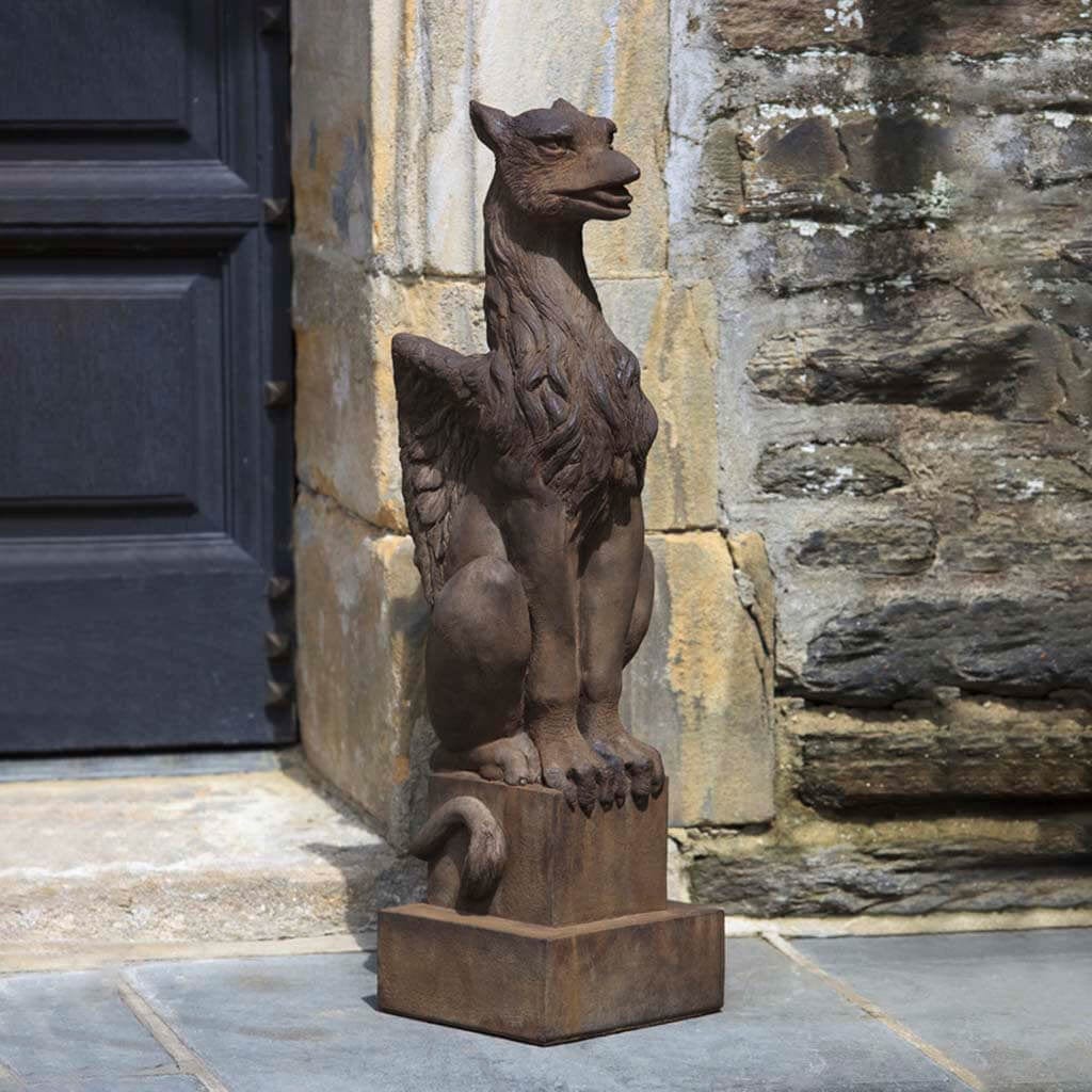 Gryphon Cast Stone Garden Statue