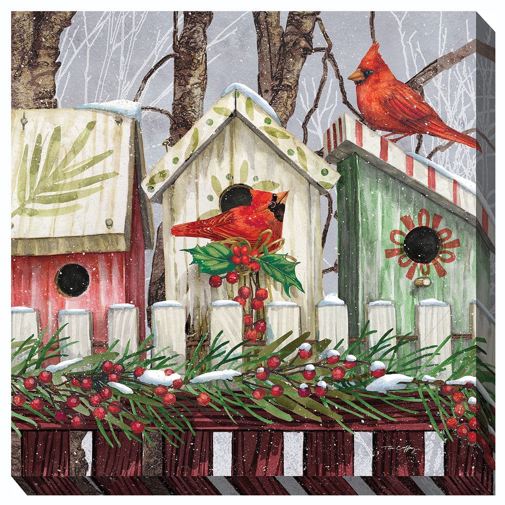 Holiday House Outdoor Canvas Art