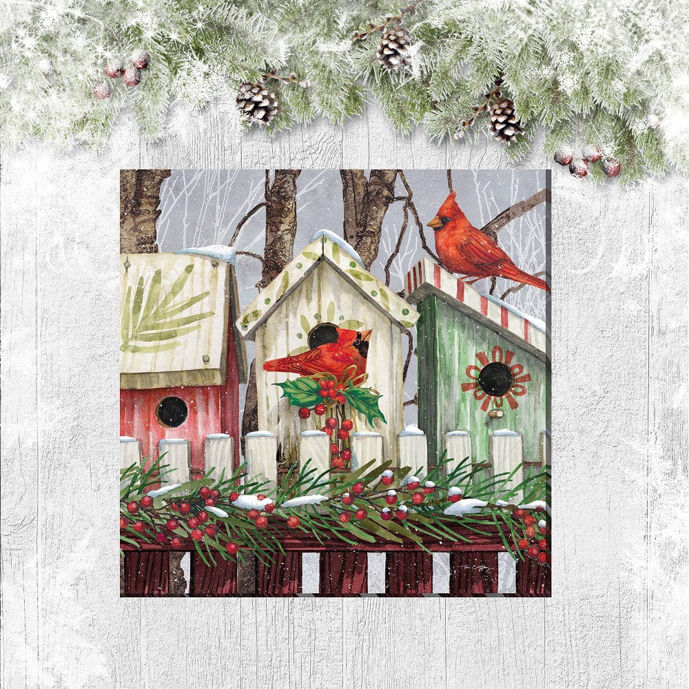 Holiday House Outdoor Canvas Art