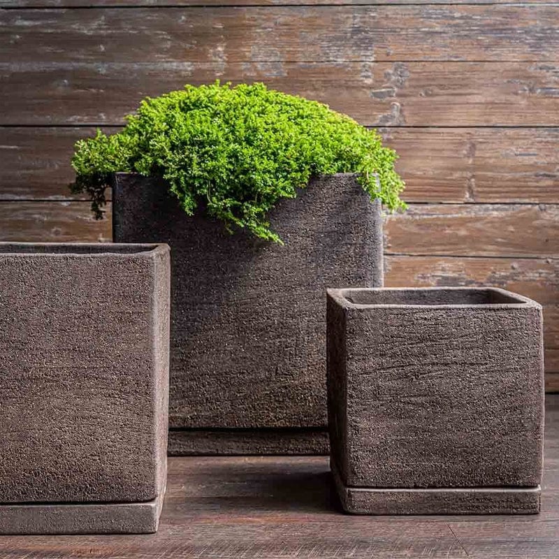 I/O Cube Planter Set of 3 | Glazed Terra Cotta Collection