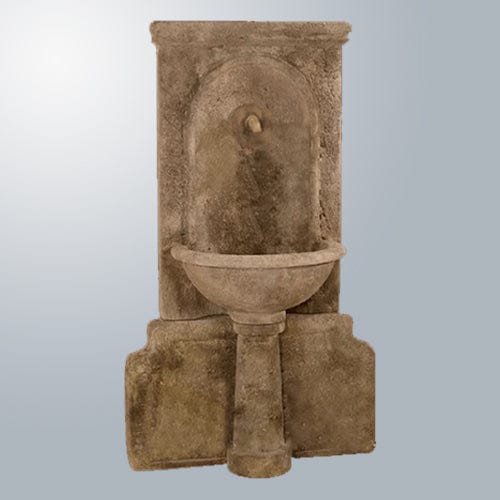 Imperia Antica Wall Fountain With Concrete Elbow Spout