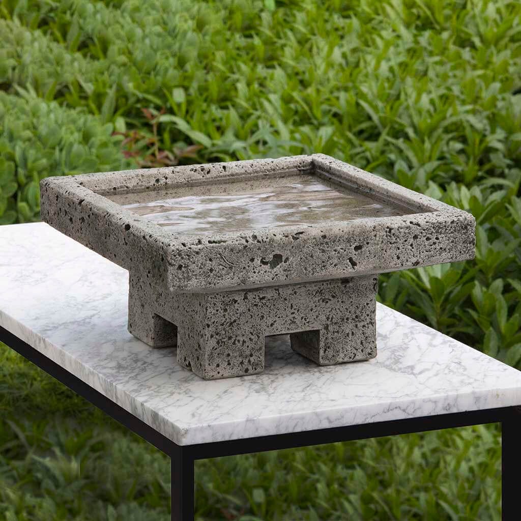 Kosei Cast Stone Birdbath