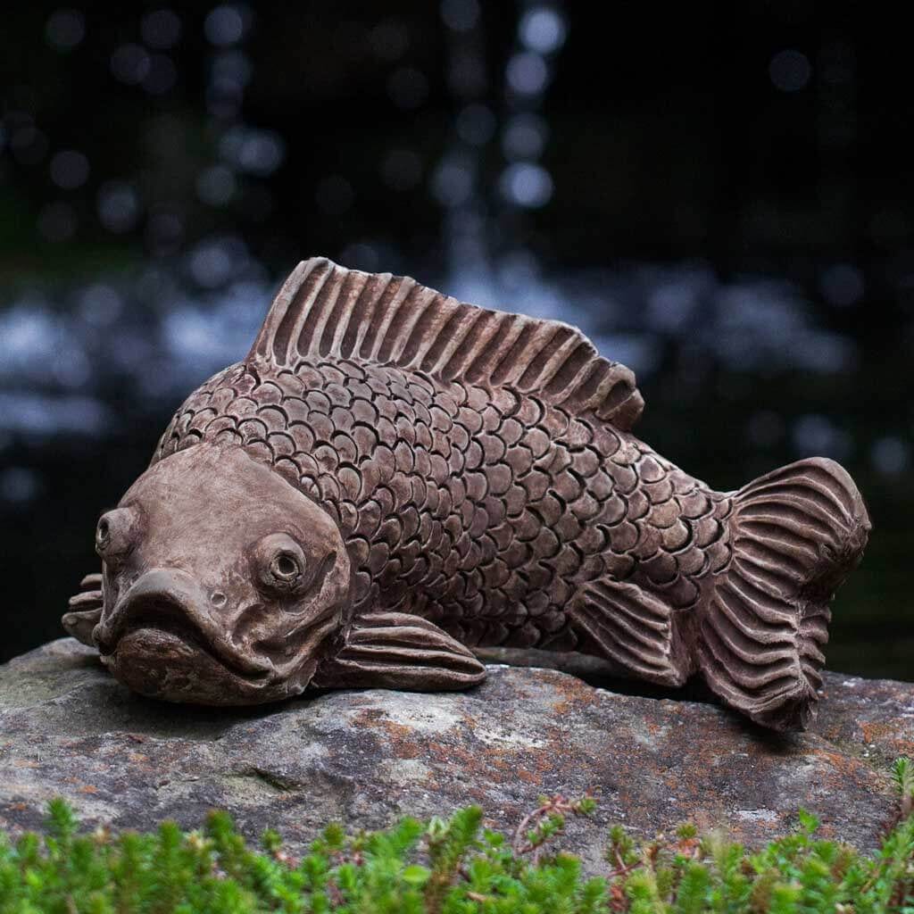 Large Koi Cast Stone Garden Statue | Fish Statue