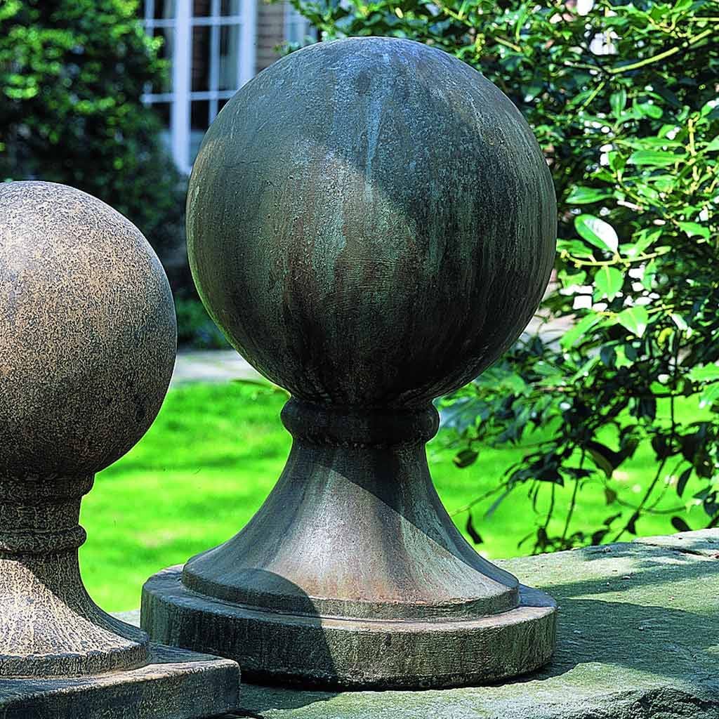 Sphere Round Base Large Cast Stone Garden Statue
