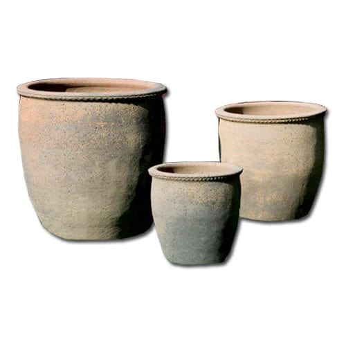 Egg Pot Set of 3 | Sandblasted Terra Cotta Planter