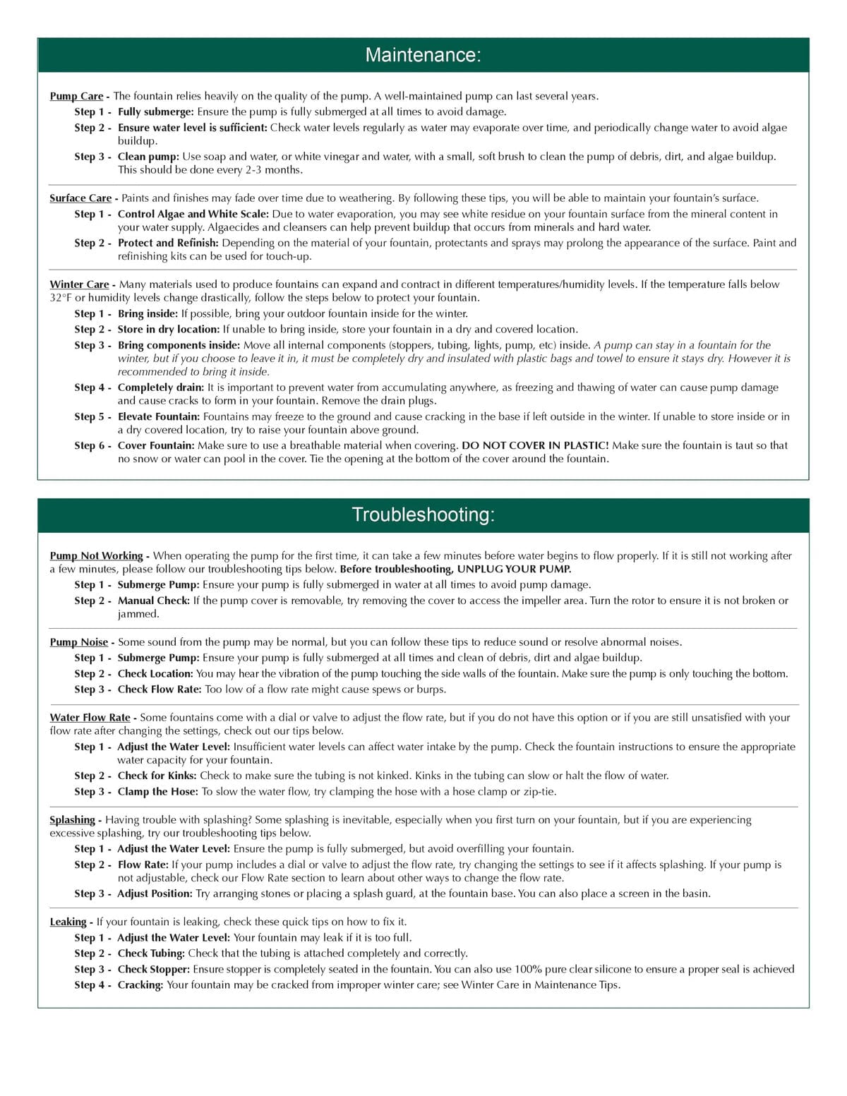 Venn Tiered Tabletop Fountain