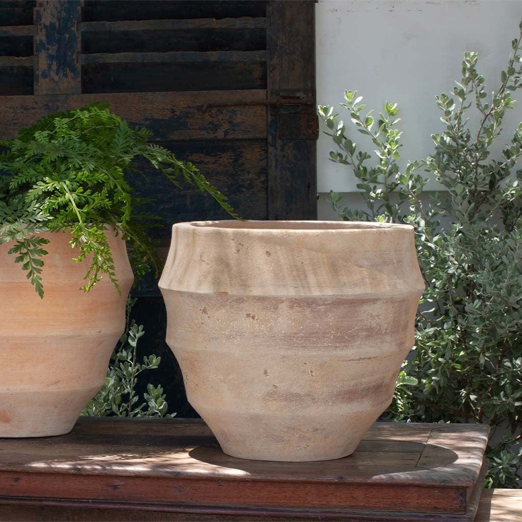 Malaga Terra Cotta Planter Set of 4 in Antico Terra Cotta Finish