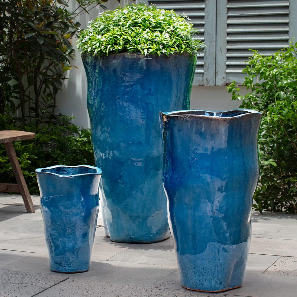 Foxglove Tall Planter Nested Set of 3 | Glazed Collection
