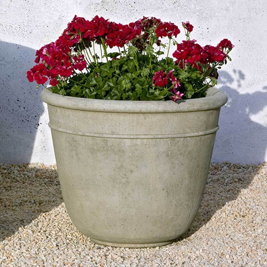 cream garden plant pots Carema Medium Garden Planter