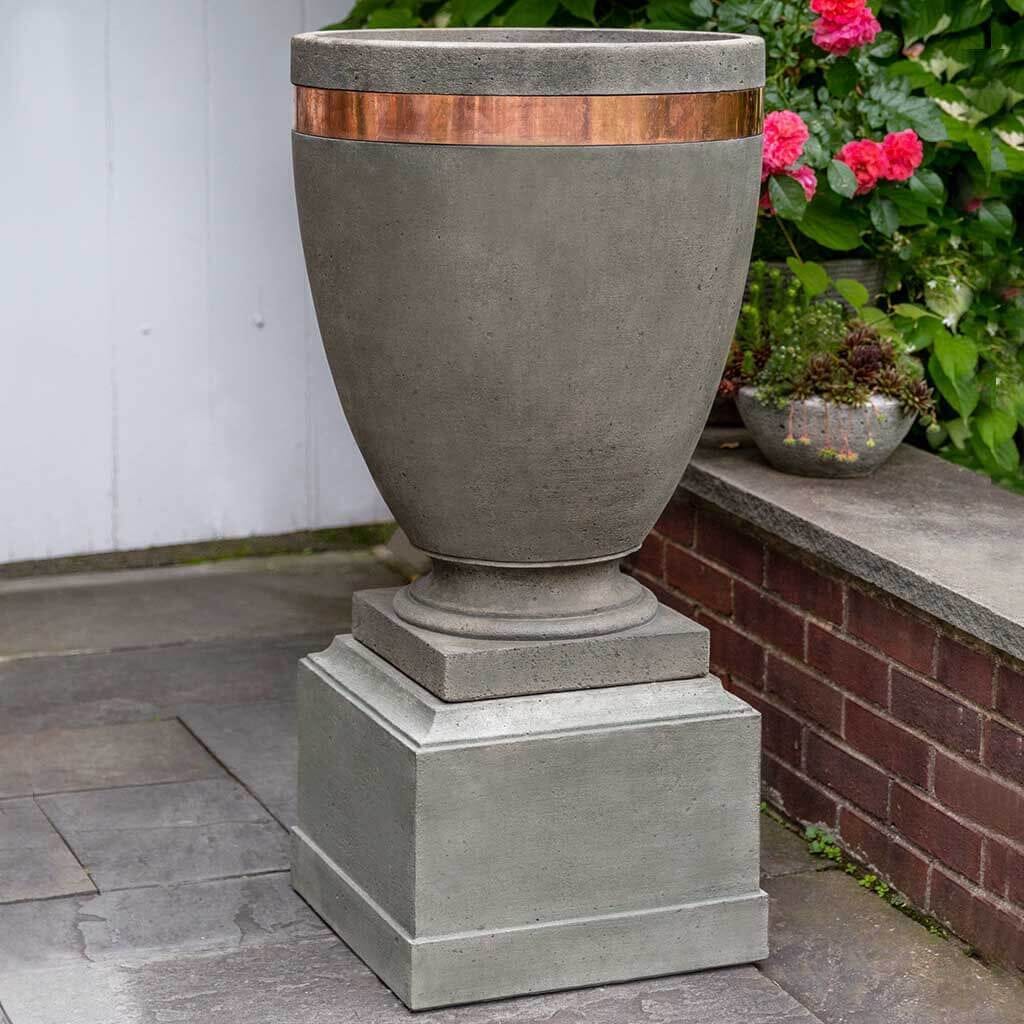 Moderne Tall Planter with 12" Pedestal