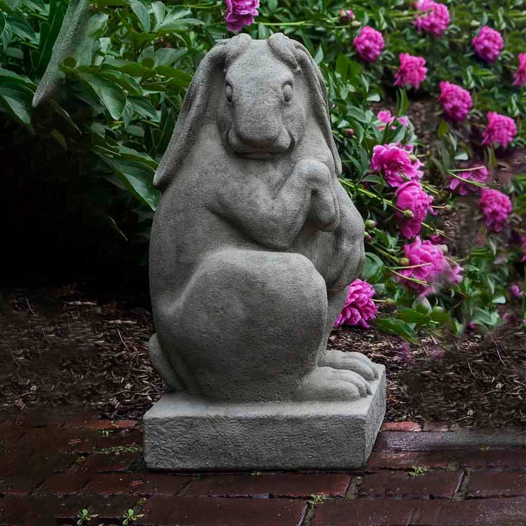 Newport Rabbit Facing Right Cast Stone Garden Statue