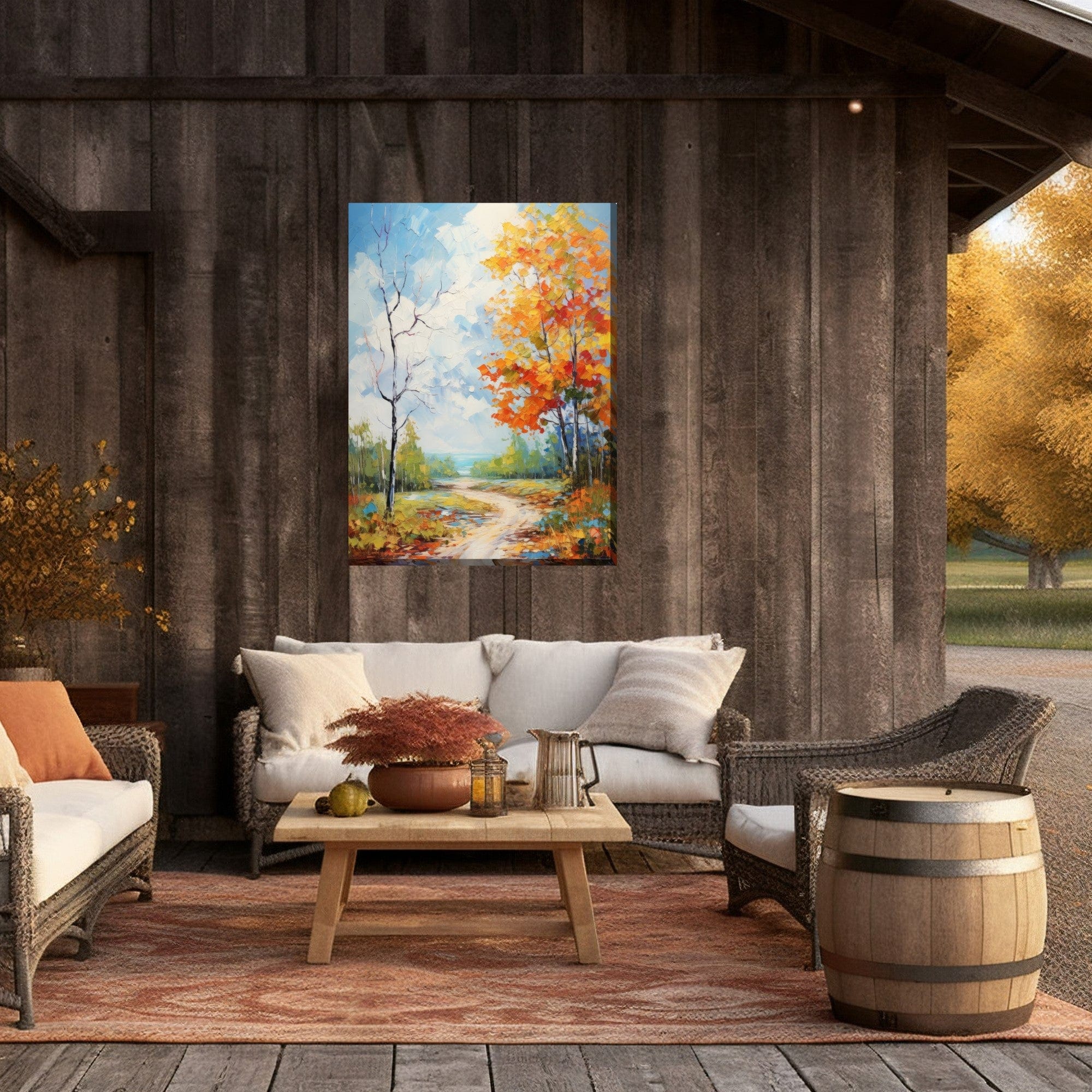 Going The Backway Outdoor Canvas Art