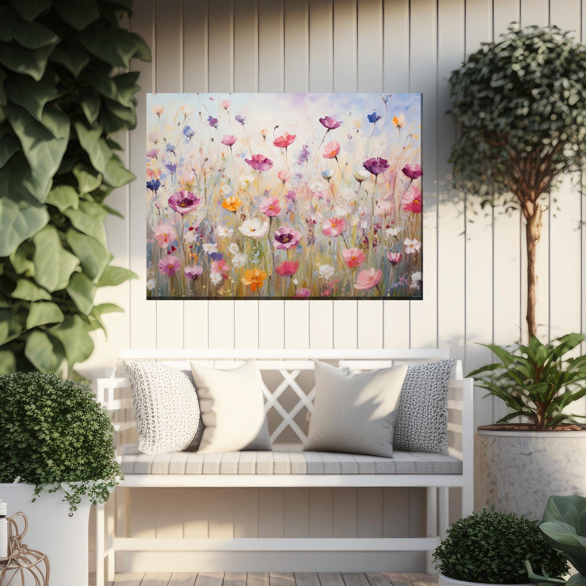 Genteel Garden Outdoor Canvas Art