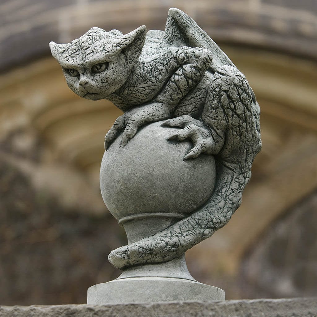 Oscar Cast Stone Garden Statue | Gargoyle Statue