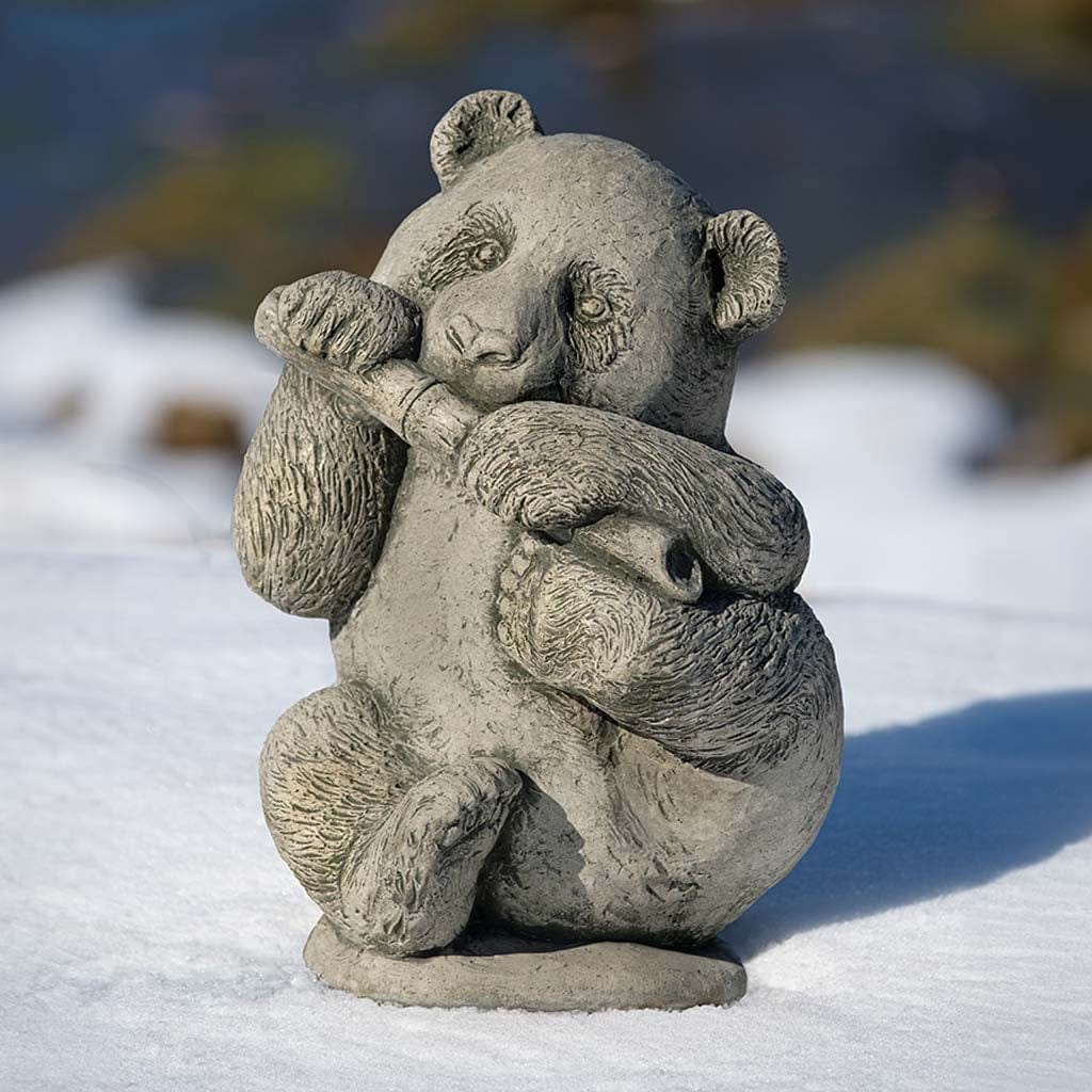 Panda Club Cast Stone Garden Statue