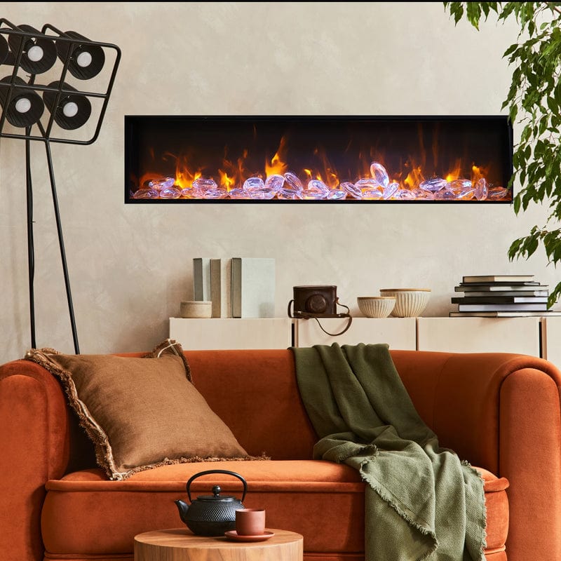Amantii Panorama 88" Deep Full View Smart Indoor| Outdoor Electric Fireplace