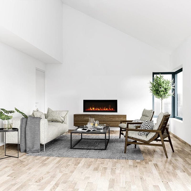 Amantii Panorama 50" Xtraslim Full View Smart Indoor| Outdoor Electric Fireplace