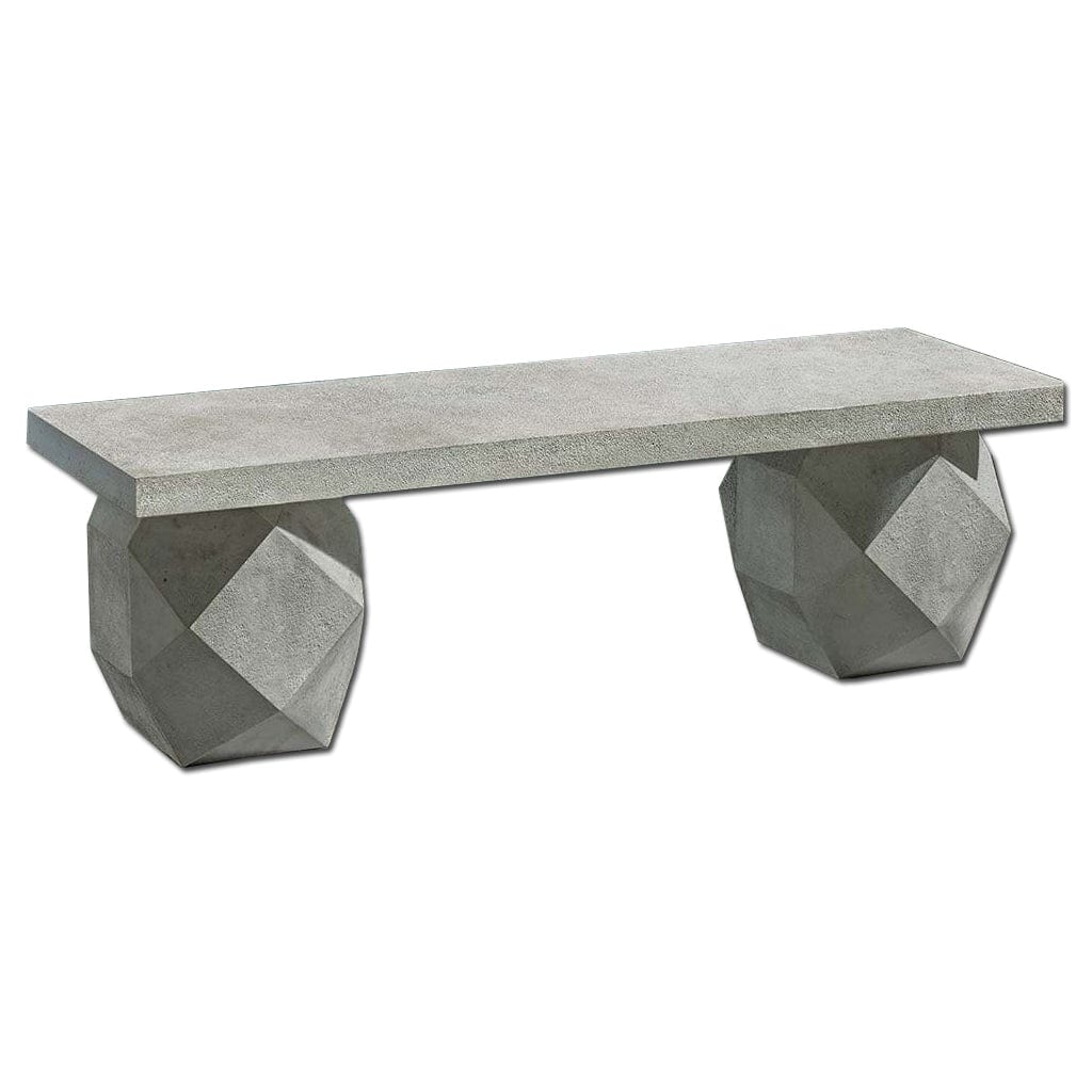 Polyhedron Contemporary Stone Bench