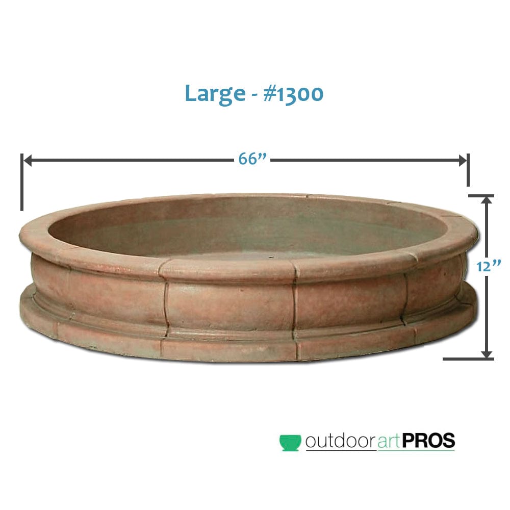 Giannini Fountain Provence Basin - Outdoor Art Pros