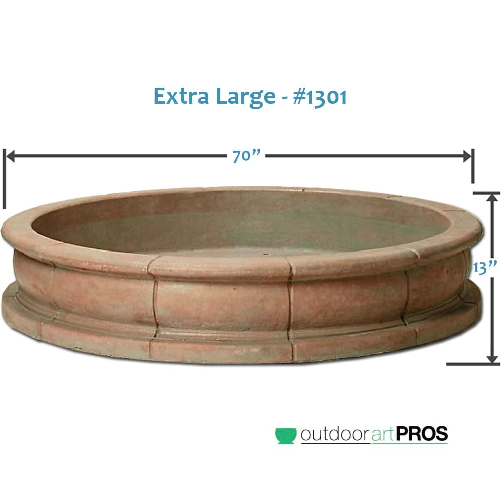 Giannini Fountain Provence Basin - Outdoor Art Pros