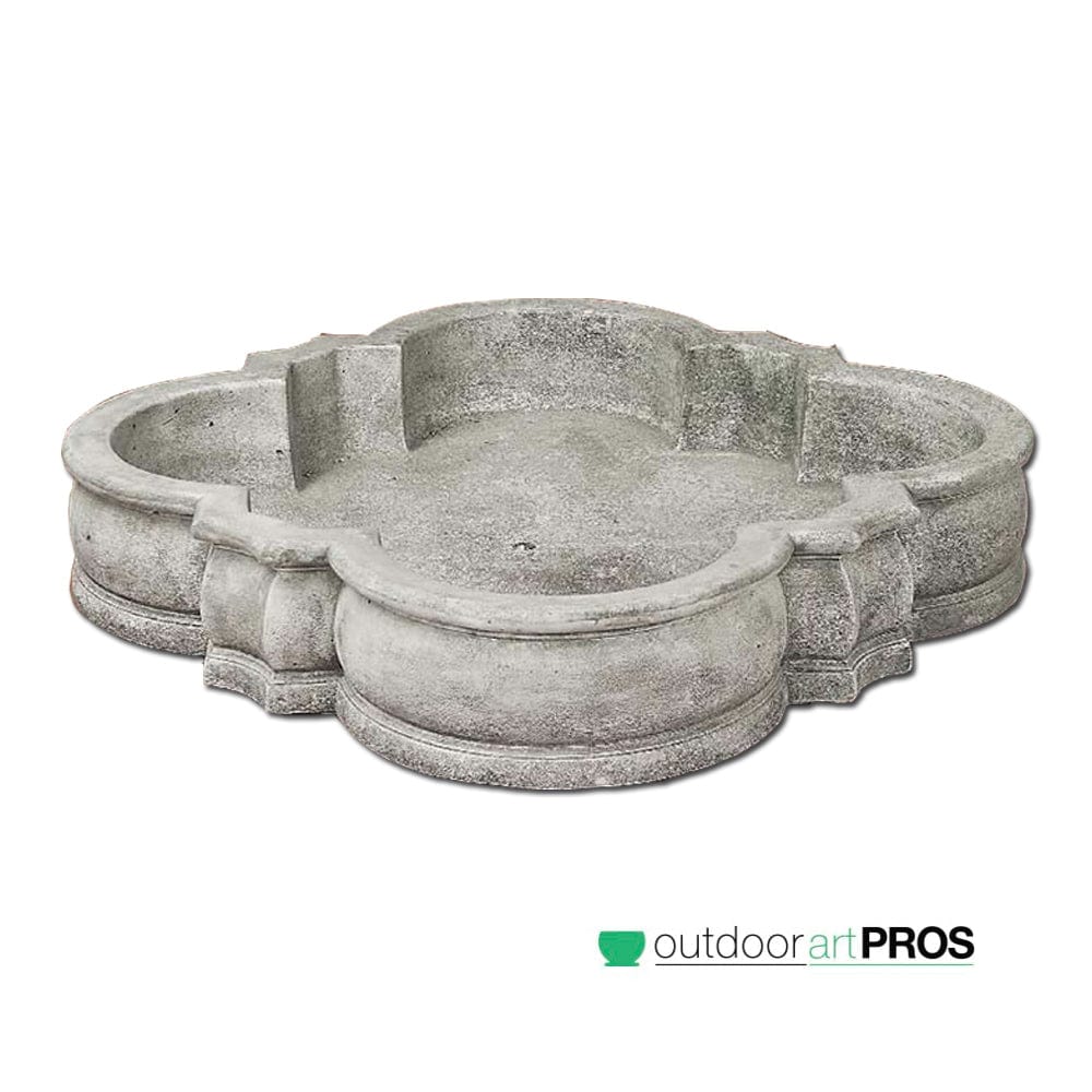 Giannini Fountain Quadrifoil Basin - Outdoor Art Pros