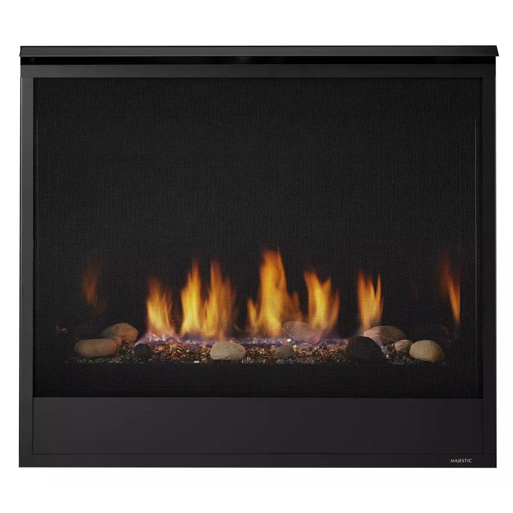 Quartz 32" Top/Rear Direct Vent Fireplace with IntelliFire Touch Ignition - Outdoor Art Pros