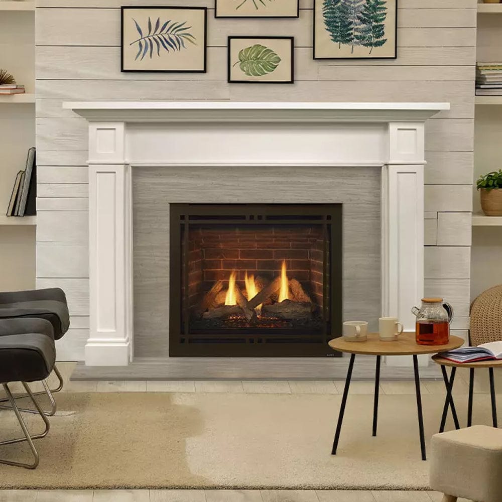 Quartz 42" Top/Rear Direct Vent Fireplace with IntelliFire Touch Ignition - Outdoor Art Pros