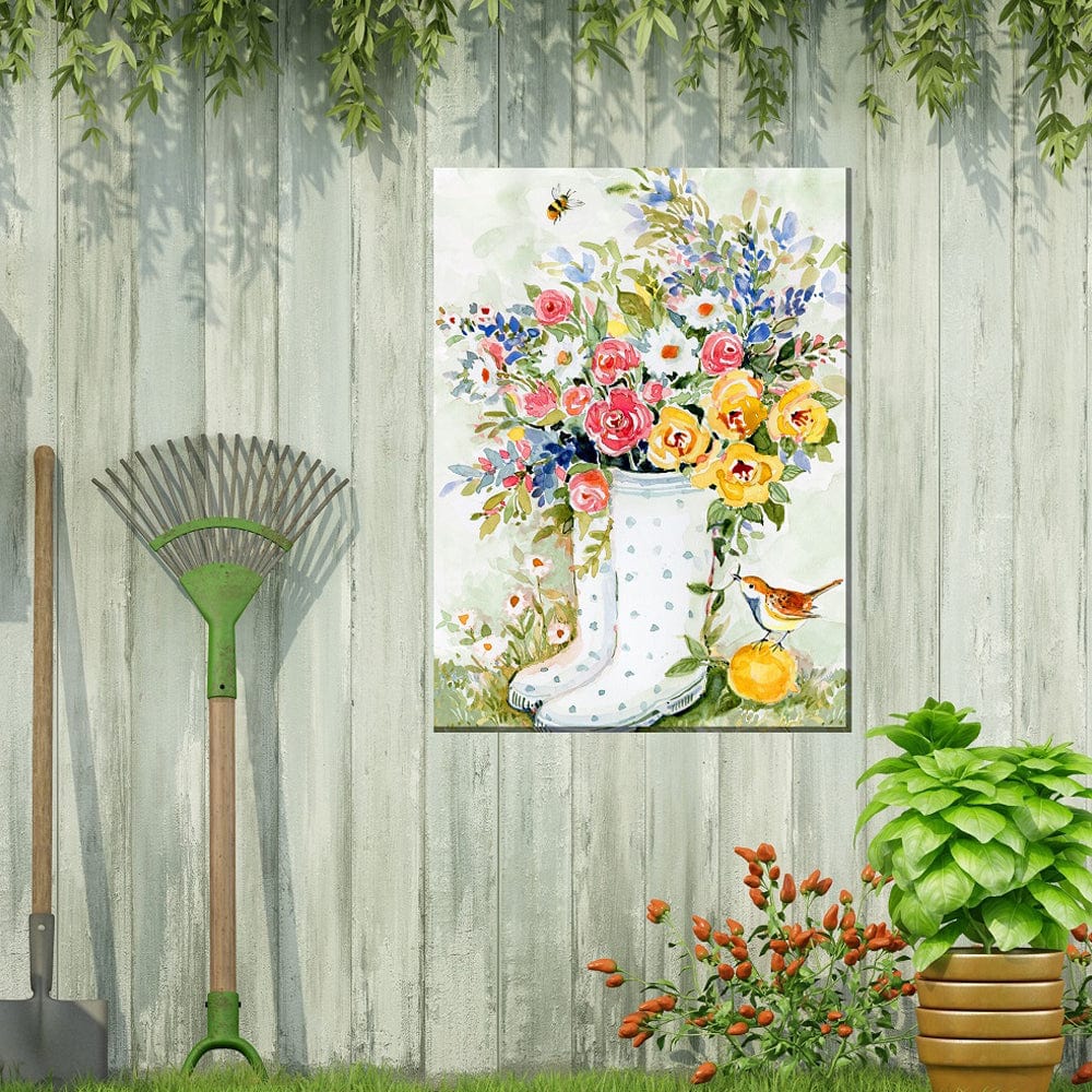 Rainboots Outdoor Canvas Art