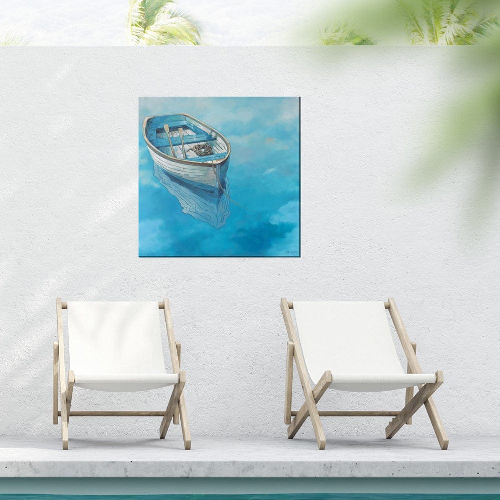 Rowboat Blues Canvas Wall Art