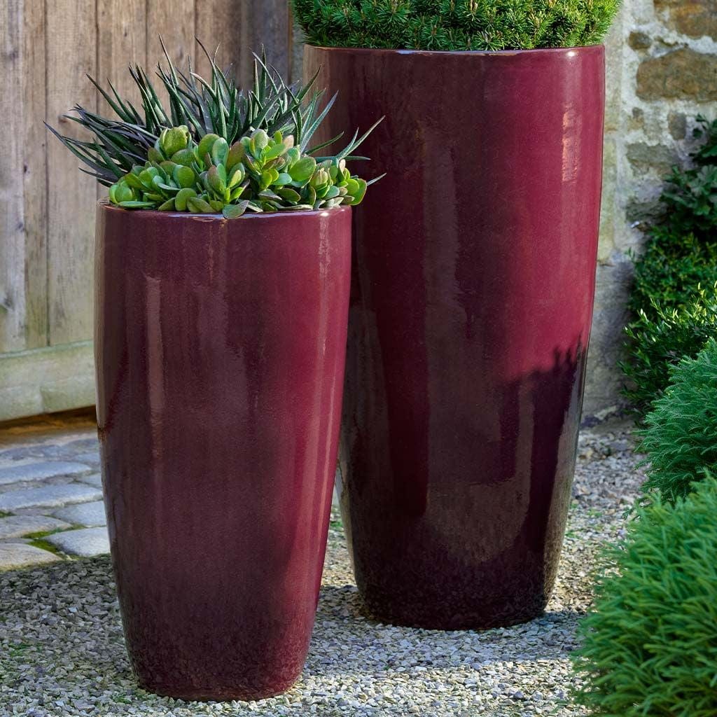 tall ceramic planter indoor Rioja Planter Nested Set of 2