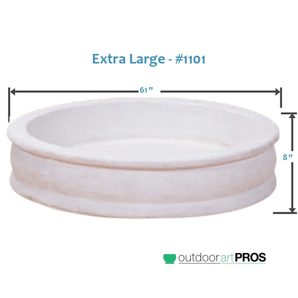 Giannini Fountain Round Basin - Outdoor Art Pros