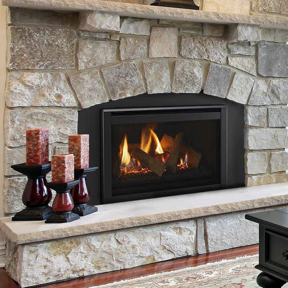 Ruby 35" Direct Vent Gas Fireplace Insert with Intellifire Touch System - Outdoor Art Pros