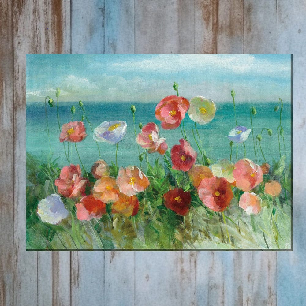 Seaside Poppies Outdoor Canvas Art