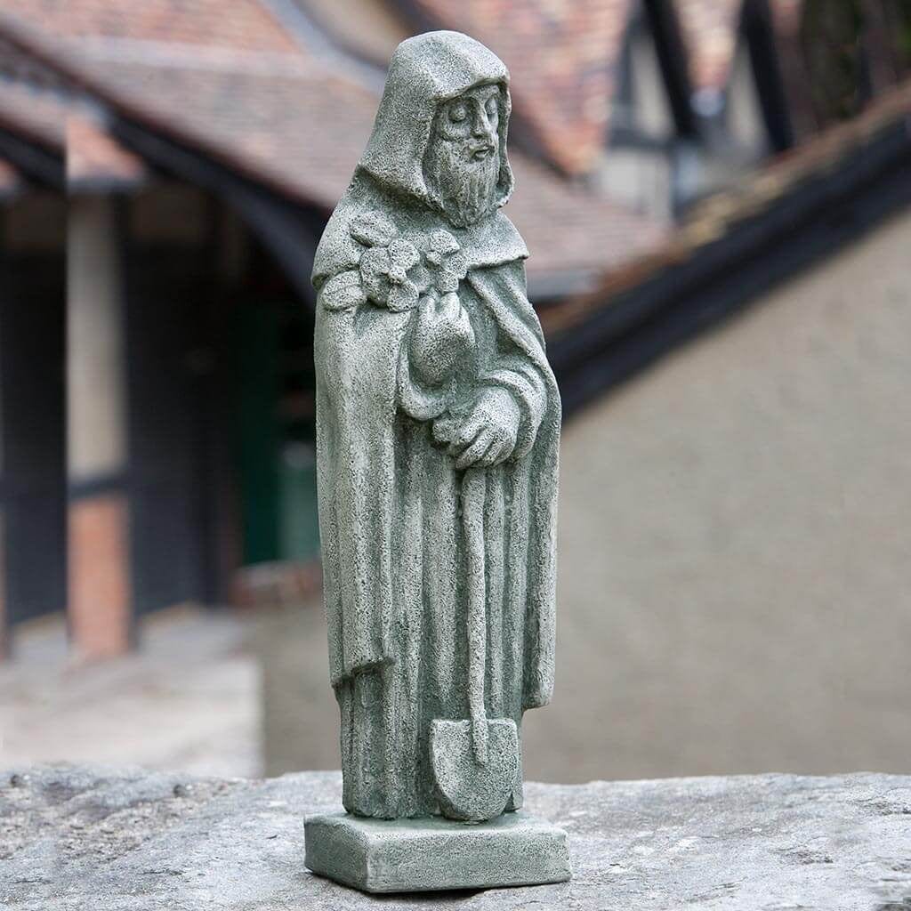 14" Saint Fiacre | Religious Statue