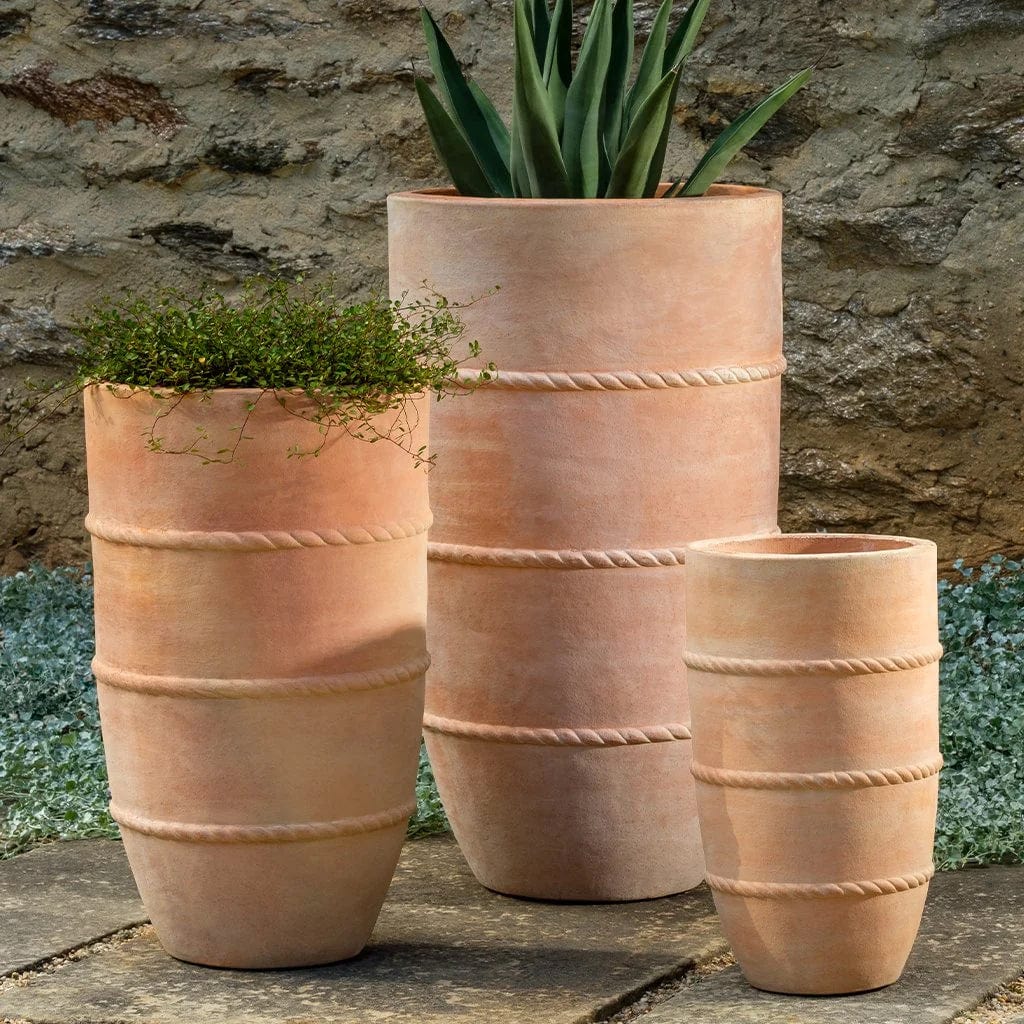 Santorini Tall Planter Nested Set of 3 | Terra Cotta Collection