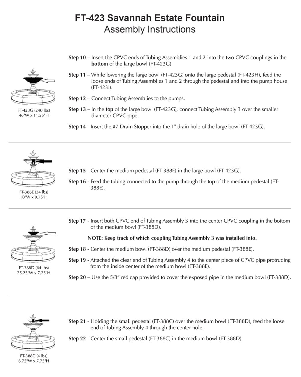Savannah Estate Fountain