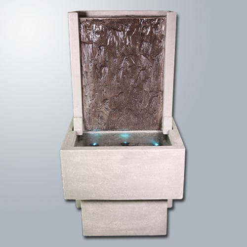 Slate Waterwall Fountain with Tall Base