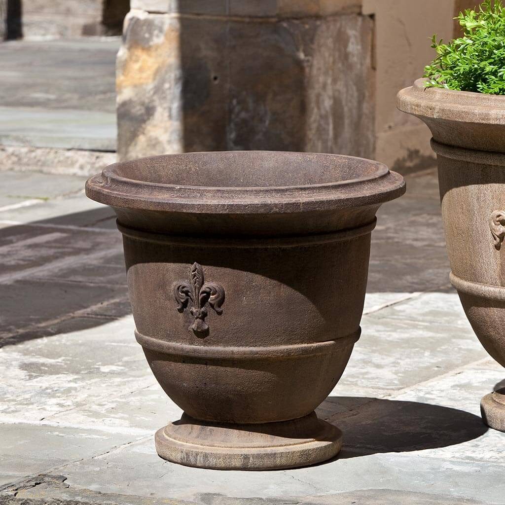 Fleur de Lis Urn Small Garden Planter
