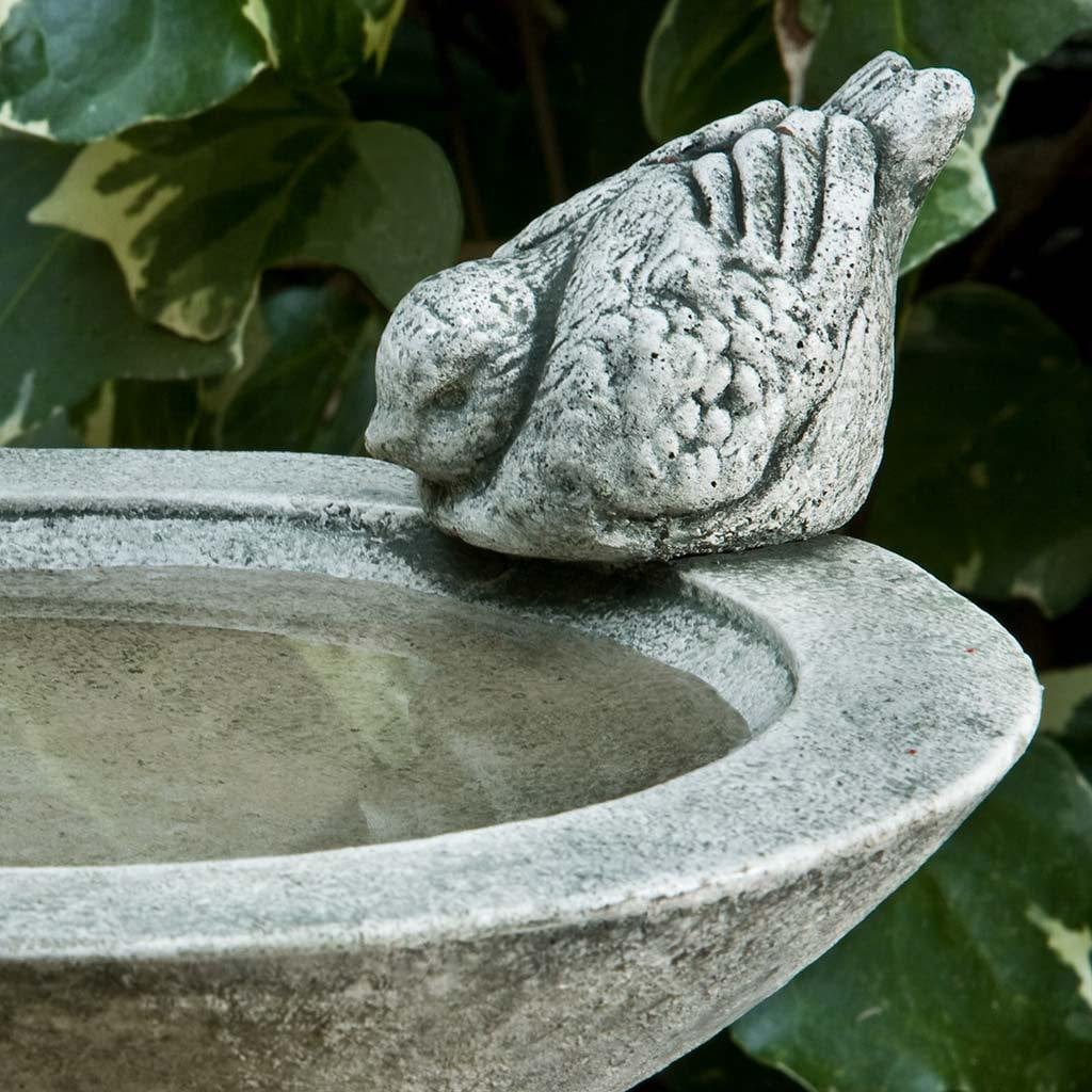 Songbird's Rest Cast Stone Birdbath