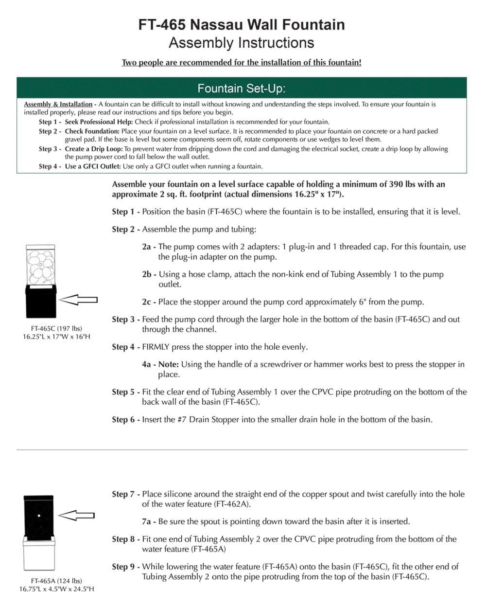 Nassau Wall Fountain