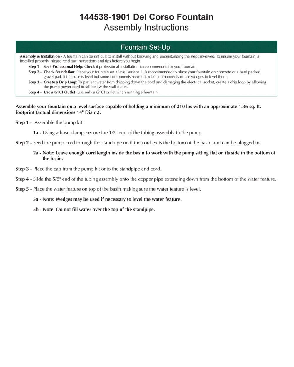 Del Corso Glazed Terra Cotta Fountain