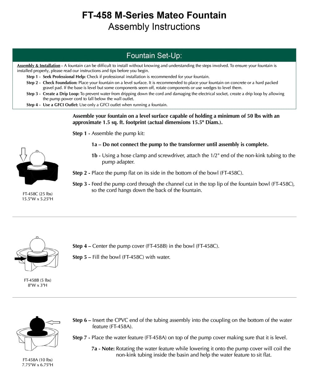 M-Series Mateo Fountain