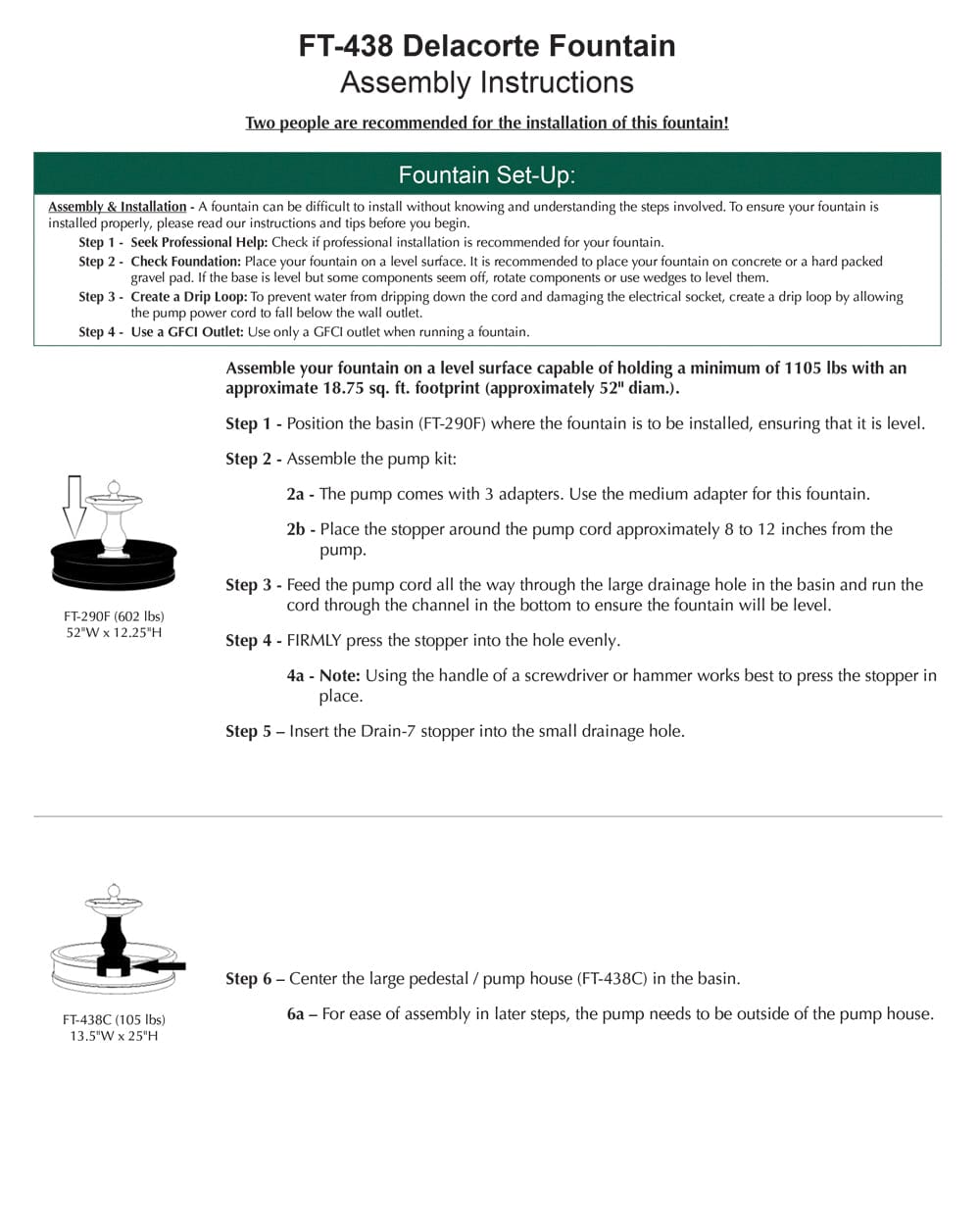 Delacorte Tiered Fountain