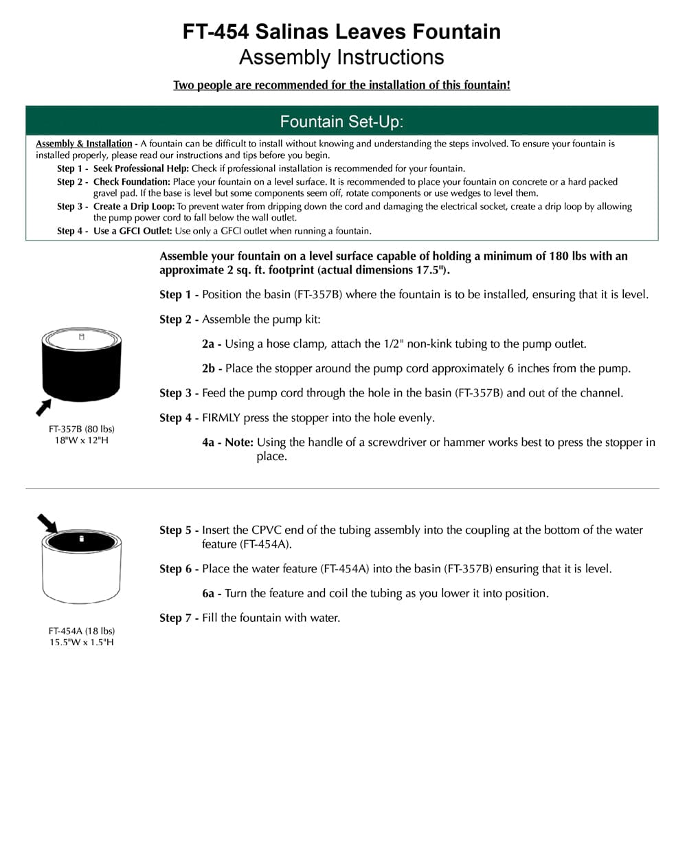 Salinas Leaves Fountain