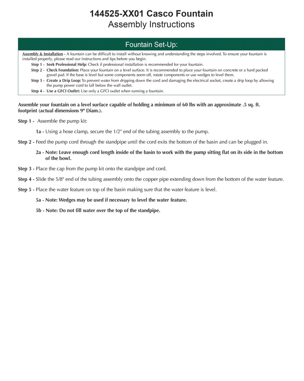 Casco Glazed Modern Outdoor Fountain