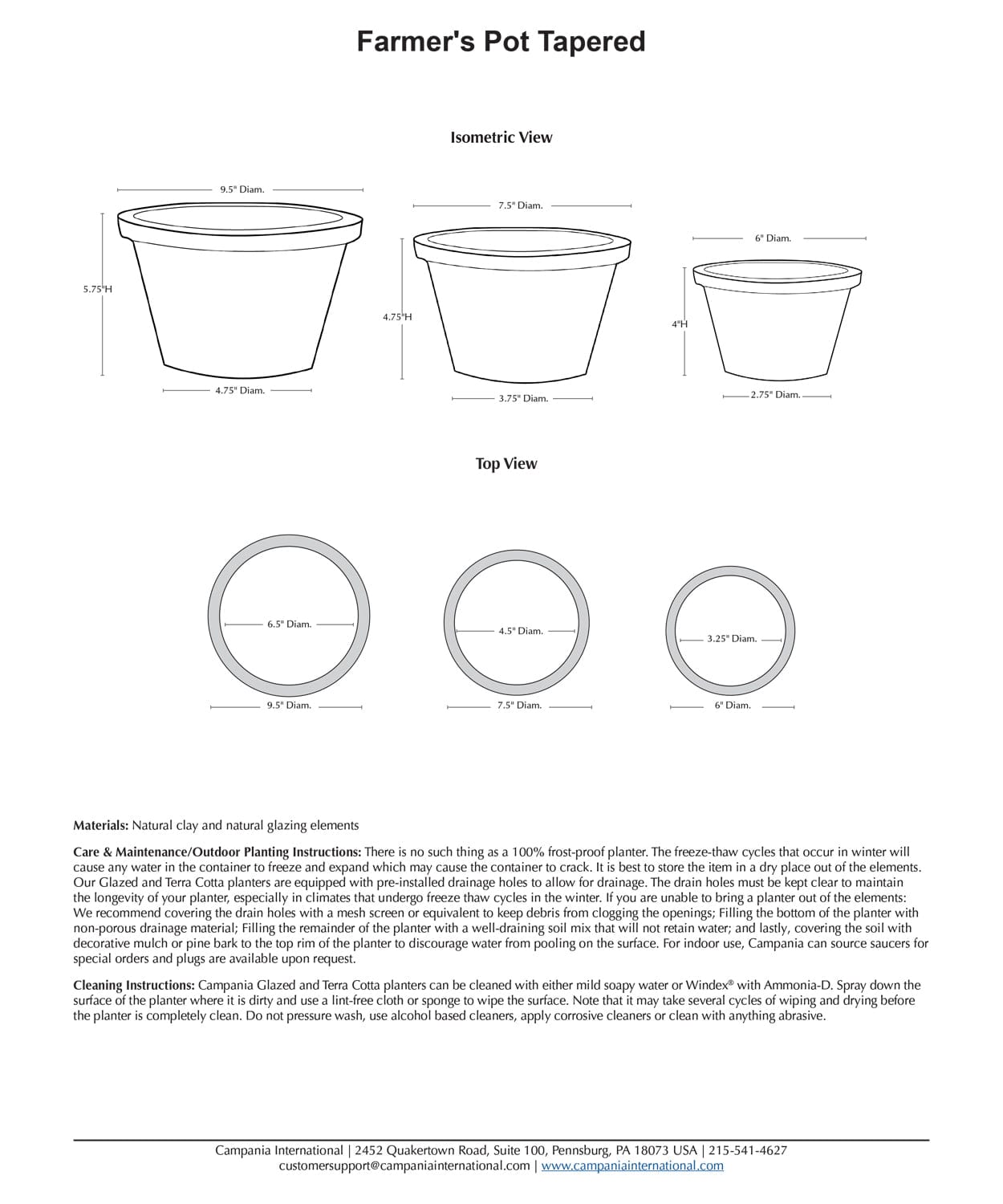 Farmer’s Pot Tapered - Set of 12 in Cotswold White