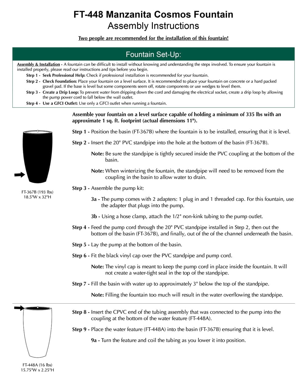 Manzanita Cosmos Fountain