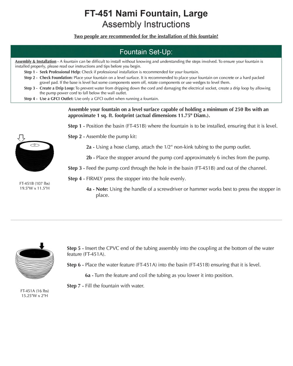 Nami Fountain - Large