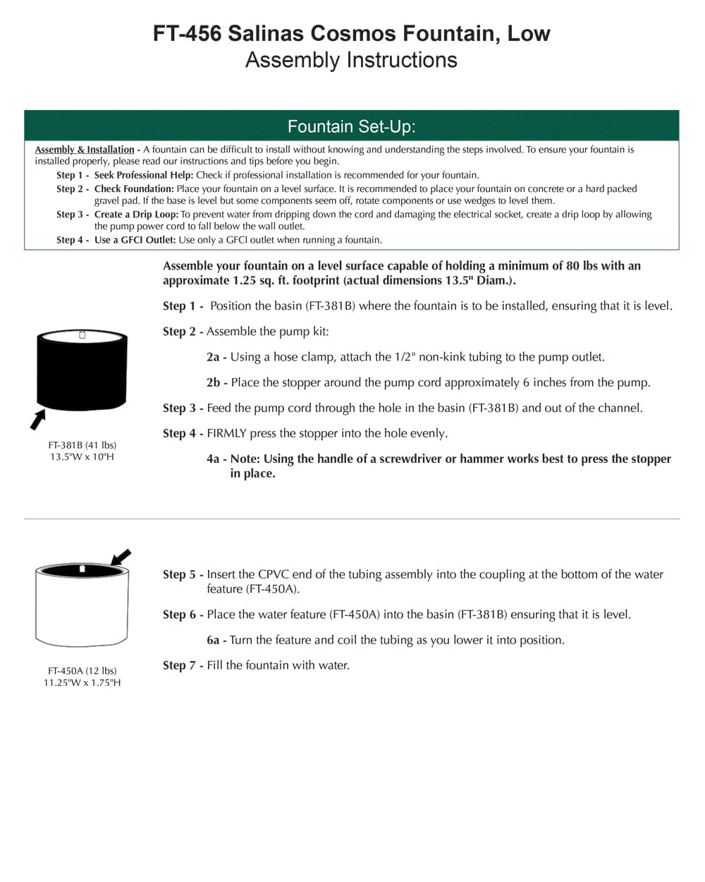 Salinas Cosmos Fountain - Low